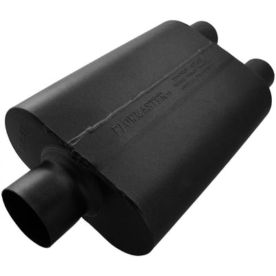 Flowmaster 40 Series Delta Flow Chambered Muffler<br>3.00 Center In / 2.50 Dual Out