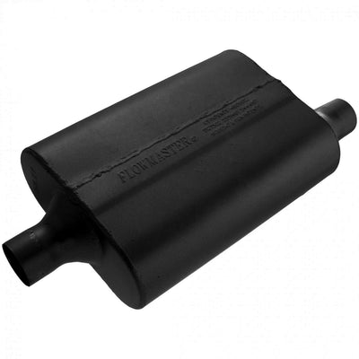 Flowmaster 40 Series Delta Flow Chambered Muffler<br>2.00 Center In / 2.00 Offset Out