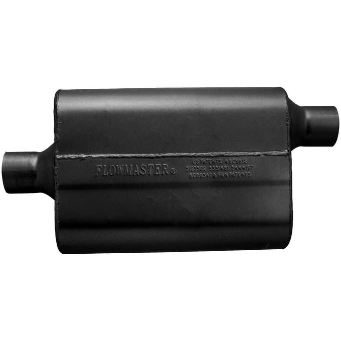Flowmaster 40 Series Delta Flow Chambered Muffler<br>2.25 Center In / 2.25 Offset Out