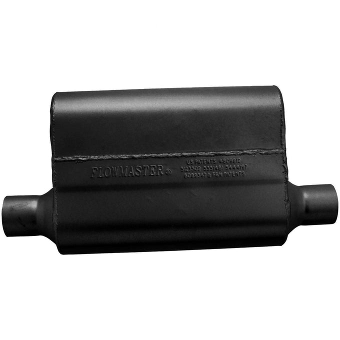 Flowmaster 40 Series Delta Flow Chambered Muffler<br>2.25 Offset In / 2.25 Same Side Out