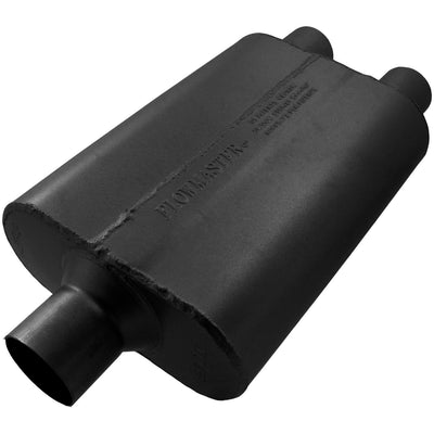 Flowmaster 40 Series Delta Flow Chambered Muffler<br>2.50 Center In / 2.25 Dual Out