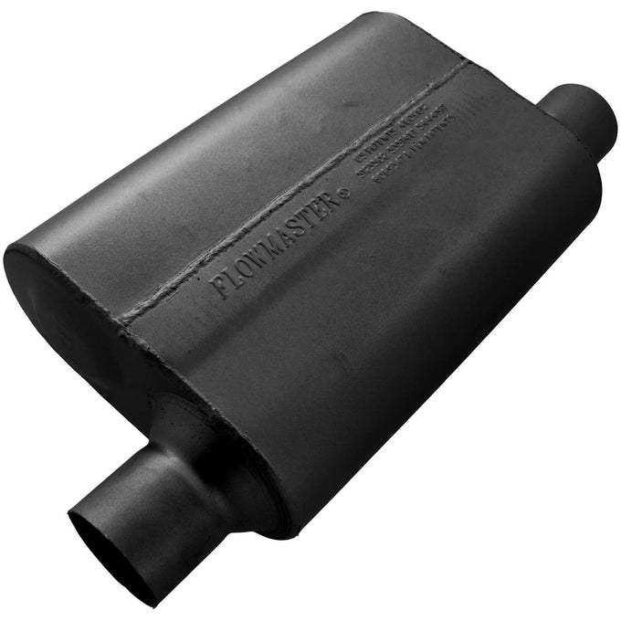 Flowmaster 40 Series Delta Flow Chambered Muffler<br>2.50 Offset In / 2.50 Same Side Out