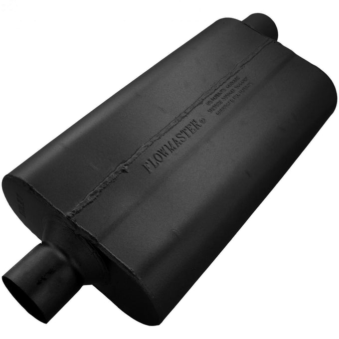 Flowmaster 50 Series Delta Flow Chambered Muffler<br>2.50 Center In / 2.50 Offset Out