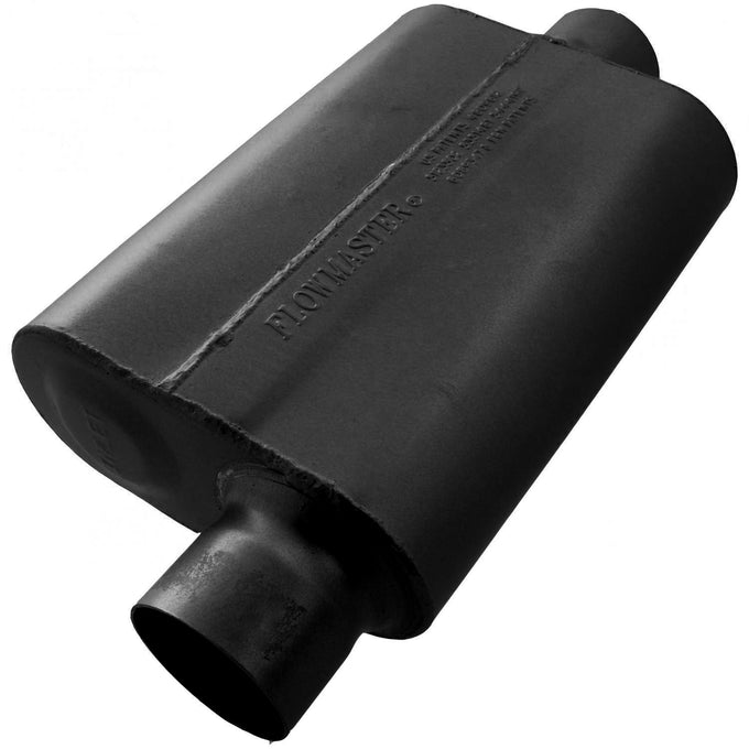 Flowmaster 40 Series Delta Flow Chambered Muffler<br>3.00 Offset In / 3.00 Center Out