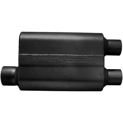 Flowmaster 40 Series Delta Flow Chambered Muffler<br>3.00 Offset In / 2.50 Dual Out