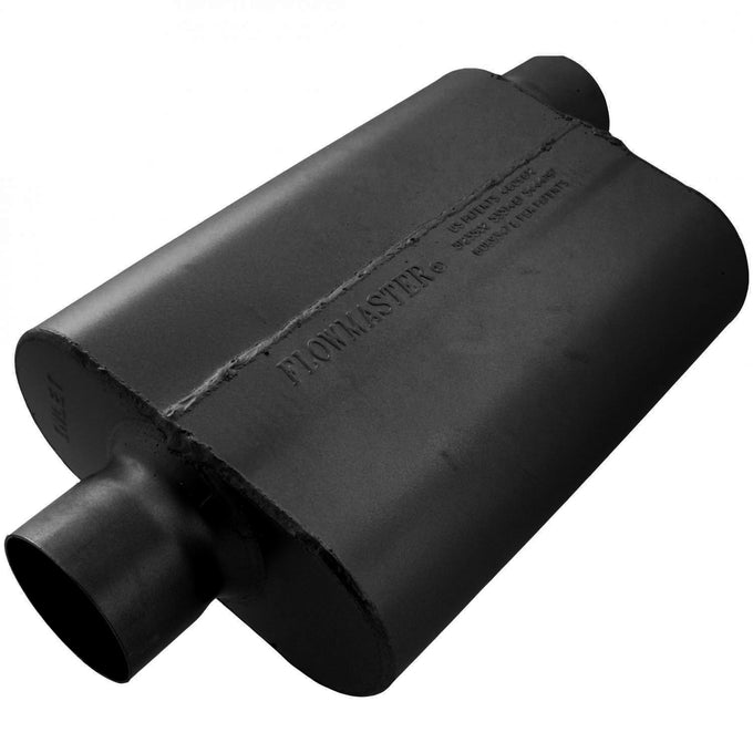 Flowmaster 40 Series Delta Flow Chambered Muffler<br>3.00 Center In / 3.00 Offset Out