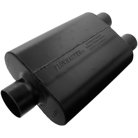 Flowmaster Super 44 Series Chambered Muffler<br>3.00 Center In / 2.50 Dual Out