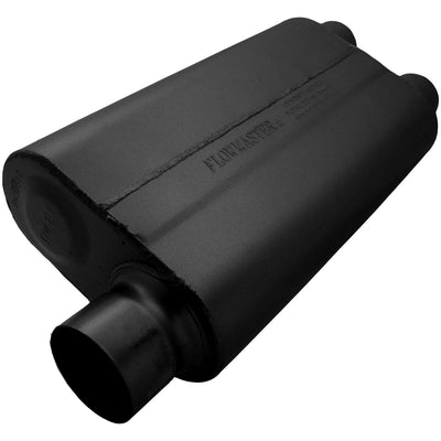 Flowmaster 50 Series Delta Flow Chambered Muffler<br>3.00 Offset In / 2.50 Dual Out