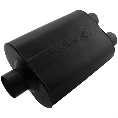 Flowmaster Super 40 Series Chambered Muffler<br>3.00 Center In / 2.50 Dual Out