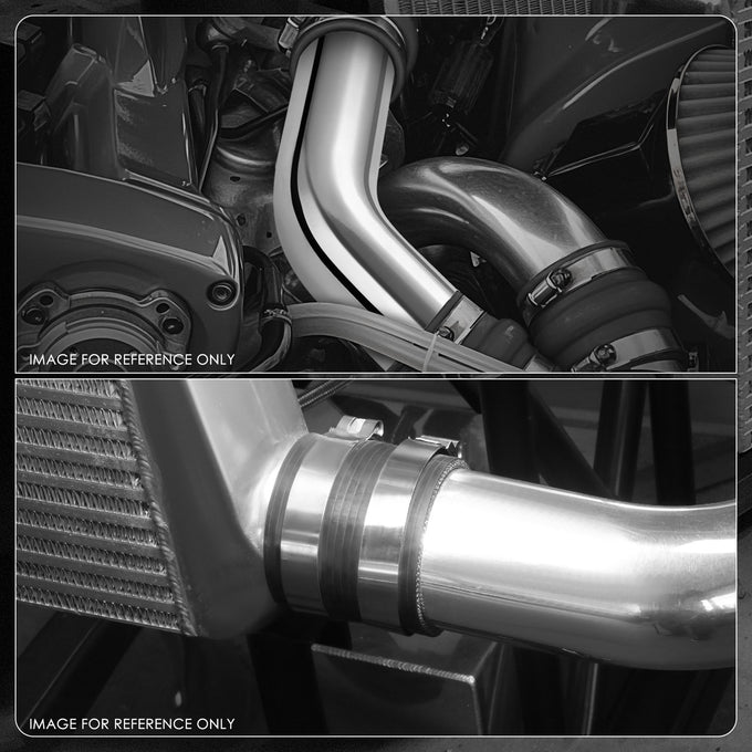 2.5 in. OD 45 Degree Bend Intercooler Pipe <br> Overall Length 23.65 in.