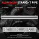 2.5 in. OD 23.65 in. L Straight Intercooler Piping <br> 9-Gauge Wall Thickness