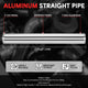 3 in. OD 23.65 in. L Straight Intercooler Piping <br> 9-Gauge Wall Thickness