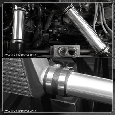 3 in. OD 23.65 in. L Straight Intercooler Piping <br> 9-Gauge Wall Thickness