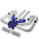 Universal 2.5 in.OD FMIC Front Mount Intercooler Piping+Elbow Silicone Hose Kit - Aluminum