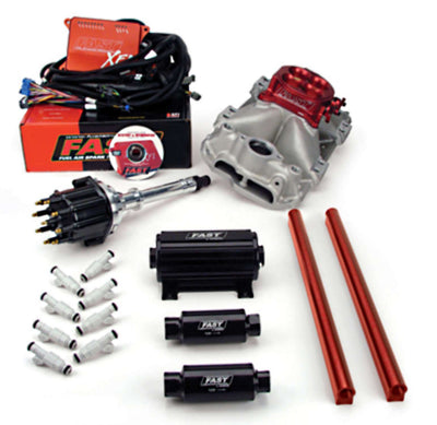XFI 2.0 Chevy Small Block EFI Kit w/ Red TB and 550 HP<br>57-97 GM, Checker, Studebaker, Iso, Bizzarrini