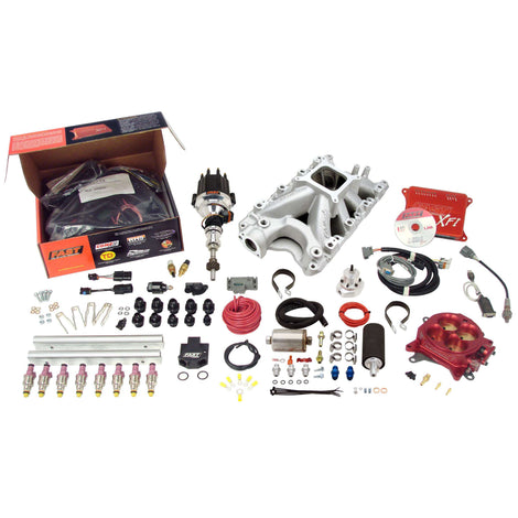 XFI 2.0 Ford Windsor EFI Kit w/ Red TB&550 HP<br>Universal