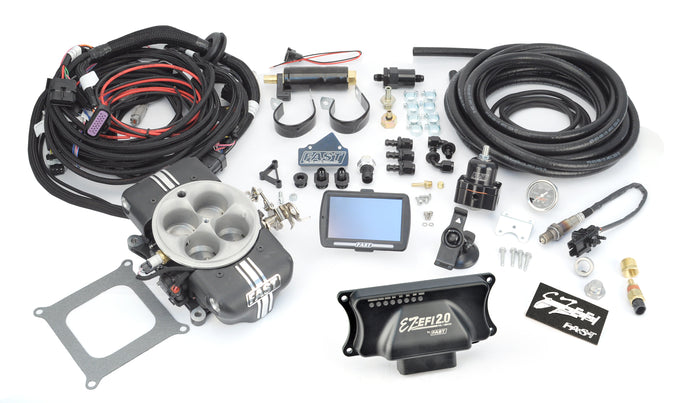 EZ 2.0 Base Kit w/Touchscreen, TB & Inline Pump Kit<br>52-90 GM, Ford, Chrysler, AMC, Jeep, Checker