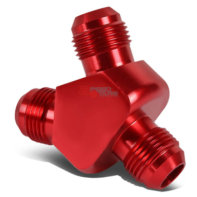 Aluminum AN8 Male to Dual AN6 Male Y-Block Adapter Reducer Fuel Fitting [A Variety of Color Options]