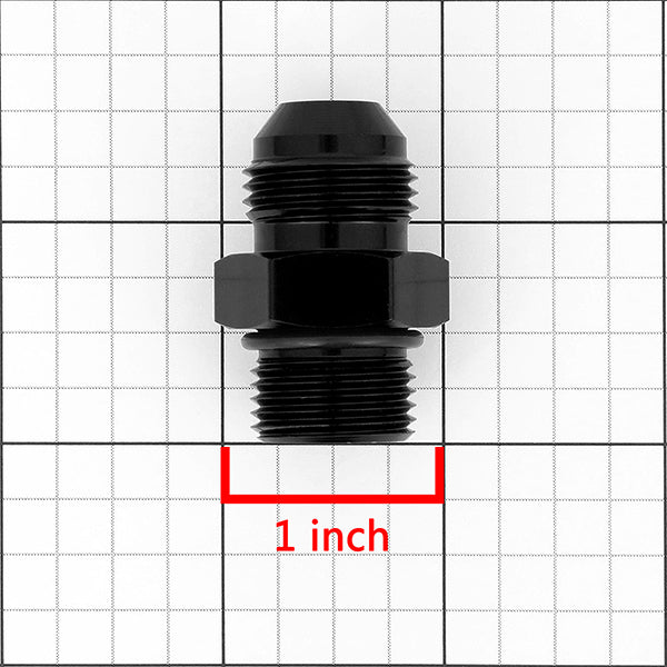 AN8 M18 x 1.5 Thread Male Fitting Adapter - Aluminum [A Variety of Color Options]