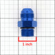 AN8 M18 x 1.5 Thread Male Fitting Adapter - Aluminum [A Variety of Color Options]
