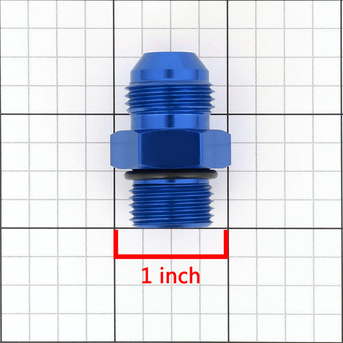 AN8 M18 x 1.5 Thread Male Fitting Adapter - Aluminum [A Variety of Color Options]