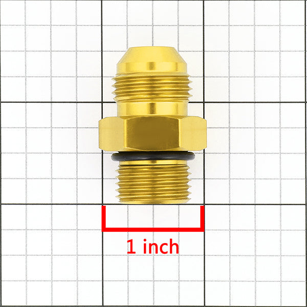 AN8 M18 x 1.5 Thread Male Fitting Adapter - Aluminum [A Variety of Color Options]
