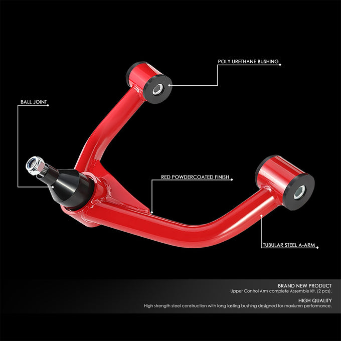 2-4 in. Lift Front Upper Control Arms <br> 11-19 Chevy Silverado/GMC Sierra 2500 3500 HD