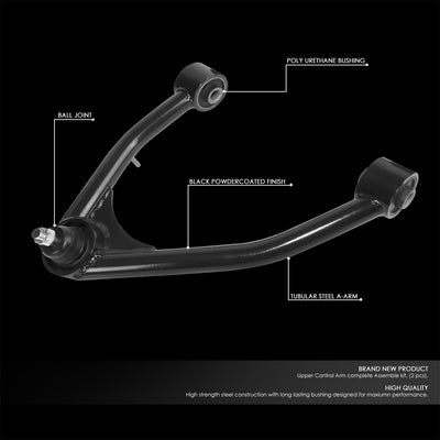 2-4 in. Front Upper Control Arms <br> 07-15 Chevy Silverado Suburban/GMC Sierra 1500