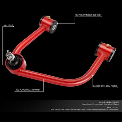 Front Upper Control Arms (Red) <br> 22-25 Toyota Tundra