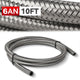 10 Foot Uncut Braided Hose <br> Compatible with Oil, Water, Coolant, Fuel, Gas, Air