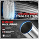 2 in. OD 10 in. L Double Braid Exhaust Flex Pipe <br> 6 in. Flex Section