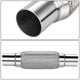 2 in. OD 12 in. L Double Braid Exhaust Flex Pipe <br> 8in. Flex Section
