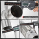 2.25 in. OD 10 in. L Double Braid Exhaust Flex Pipe <br> 6 in. Flex Section