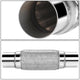 2.5 in. OD 12 in. L Double Braid Exhaust Flex Pipe <br> 8in. Flex Section