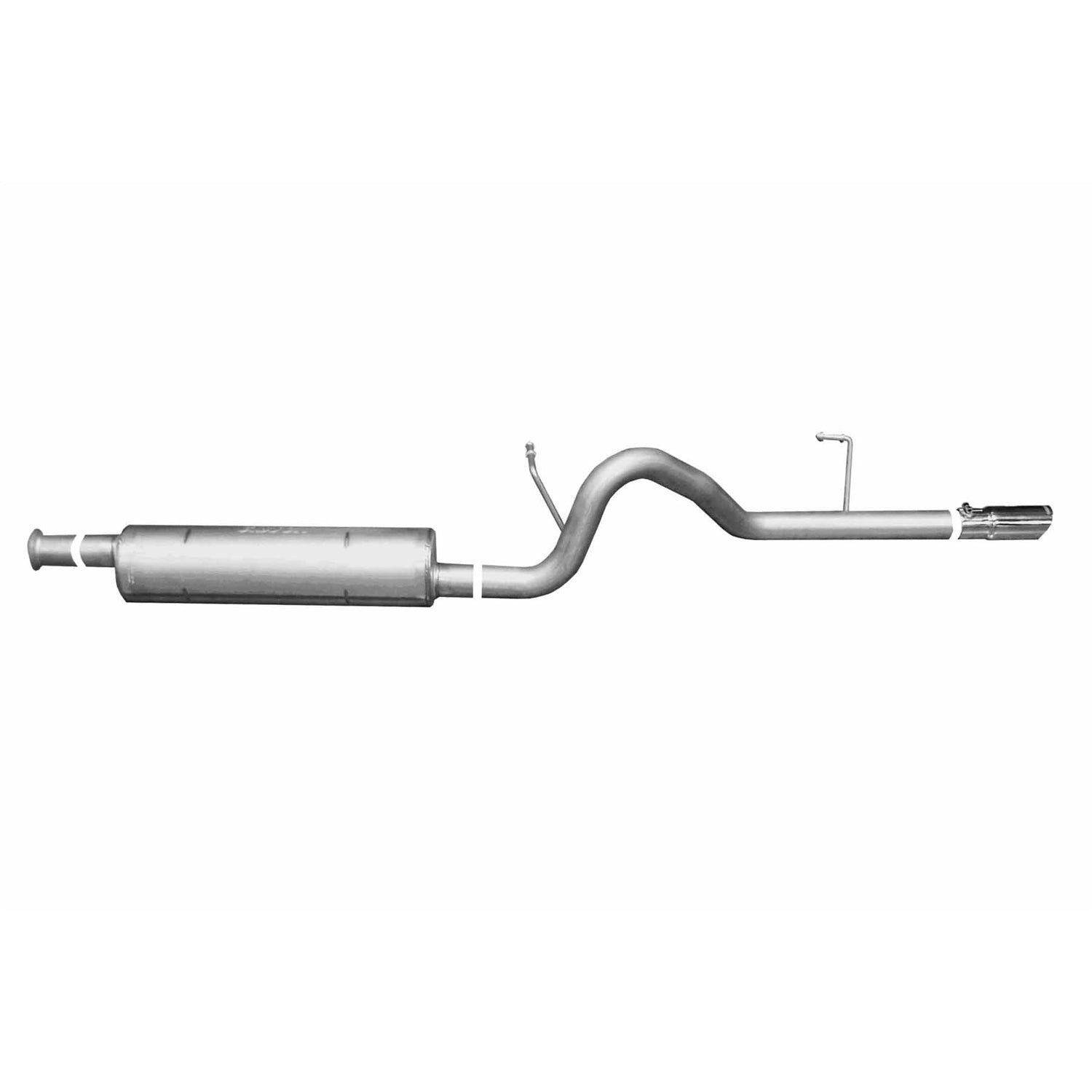 2.5in Aluminized Cat-Back Single Exhaust w/3.5in Tip <br> 2002-2007 Jeep Liberty 2.4L,3.7L