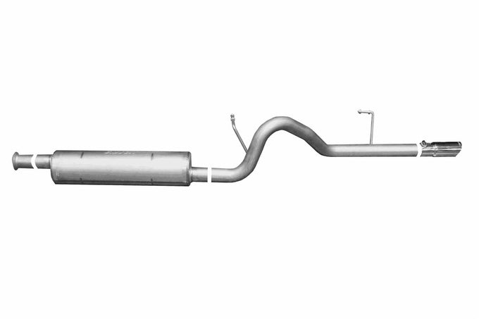 2.5in Aluminized Cat-Back Single Exhaust w/3.5in Tip <br> 2002-2007 Jeep Liberty 2.4L,3.7L