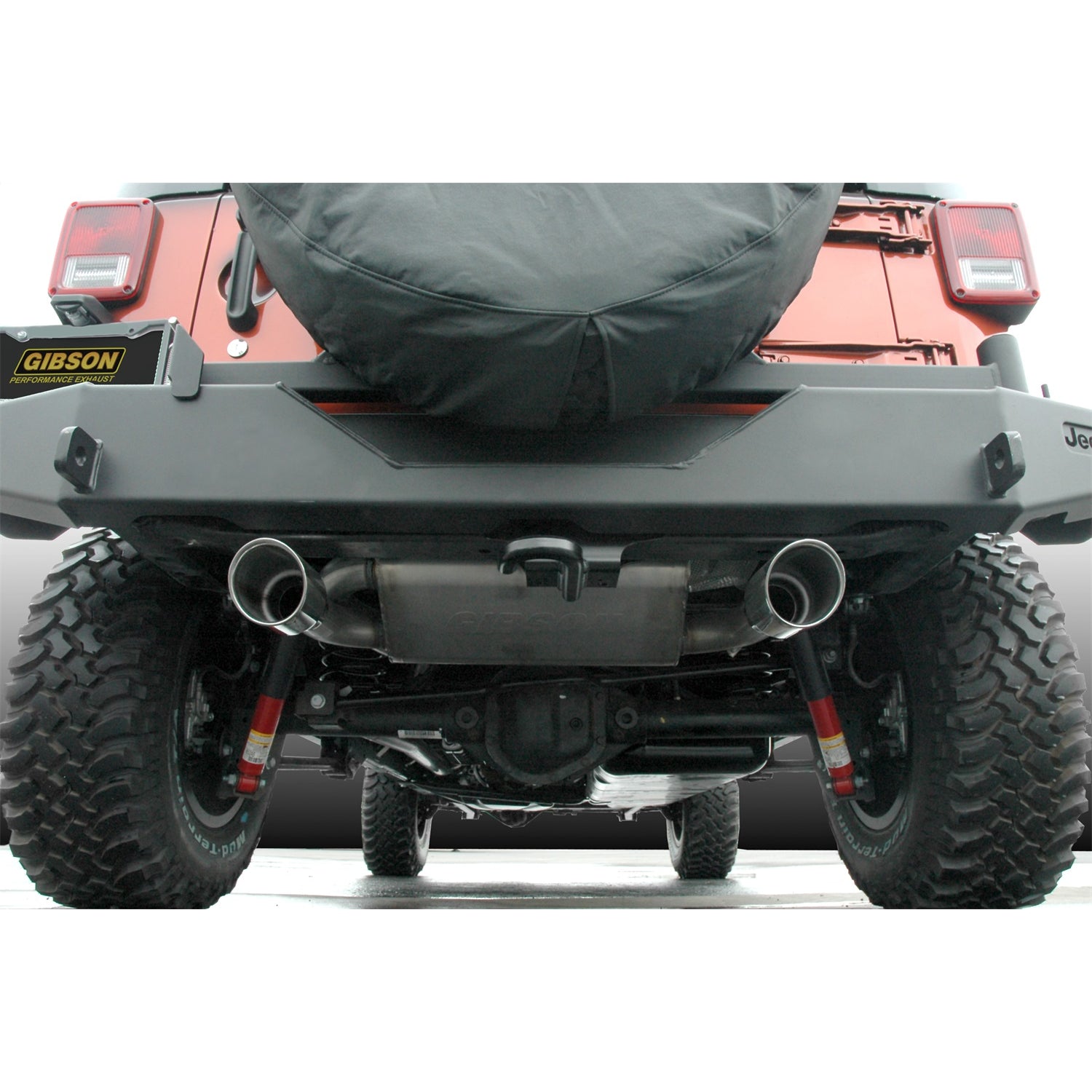 2.5in Axle-Back Dual Split Exhaust w/3.5in Tip <br> 2007-2017 Jeep Wrangler 3.8L,3.6L