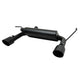 2.5in Cat-Back Dual Split Exhaust w/4in Tip <br> 2007-2017 Jeep Wrangler 3.8L,3.6L
