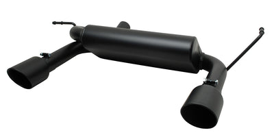 2.5in Cat-Back Dual Split Exhaust w/4in Tip <br> 2007-2017 Jeep Wrangler 3.8L,3.6L