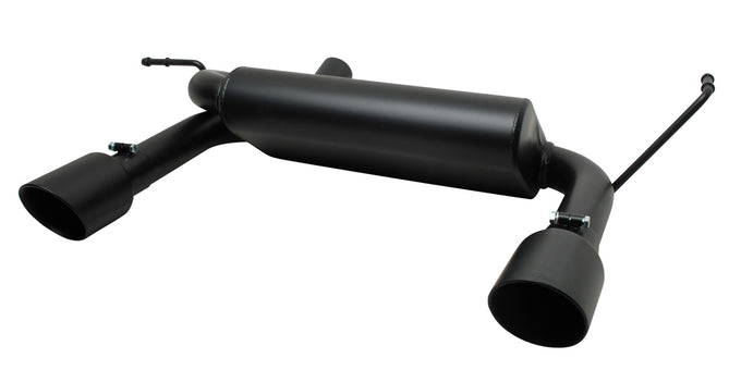 2.5in Cat-Back Dual Split Exhaust w/4in Tip <br> 2007-2017 Jeep Wrangler 3.8L,3.6L