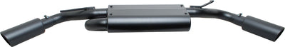 2.5in Cat-Back Dual Extreme Exhaust w/4in Tip <br> 2007-2017 Jeep Wrangler 3.8L,3.6L
