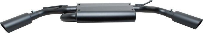 2.5in Cat-Back Dual Extreme Exhaust w/4in Tip <br> 2007-2017 Jeep Wrangler 3.8L,3.6L