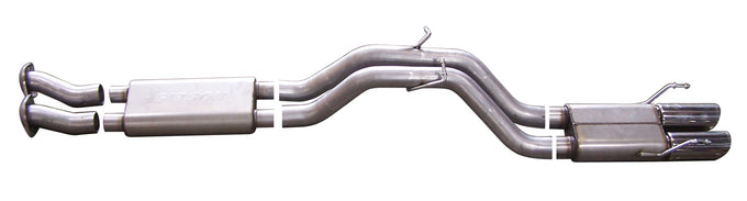 3in Aluminized Cat-Back Dual Exhaust w/4in Tip <br> 2006-2010 Jeep Grand Cherokee 6.1L