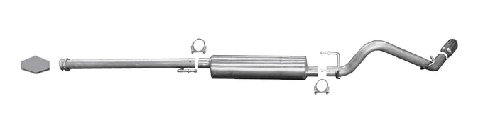 2.5in Aluminized Cat-Back Single Exhaust w/3.5in Tip <br> 2013-2015 Toyota Tacoma 4.0L