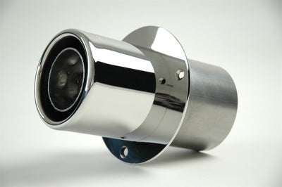 Power Tip Muffler, Transom Mount <br> 4ininlet, 4in overall.