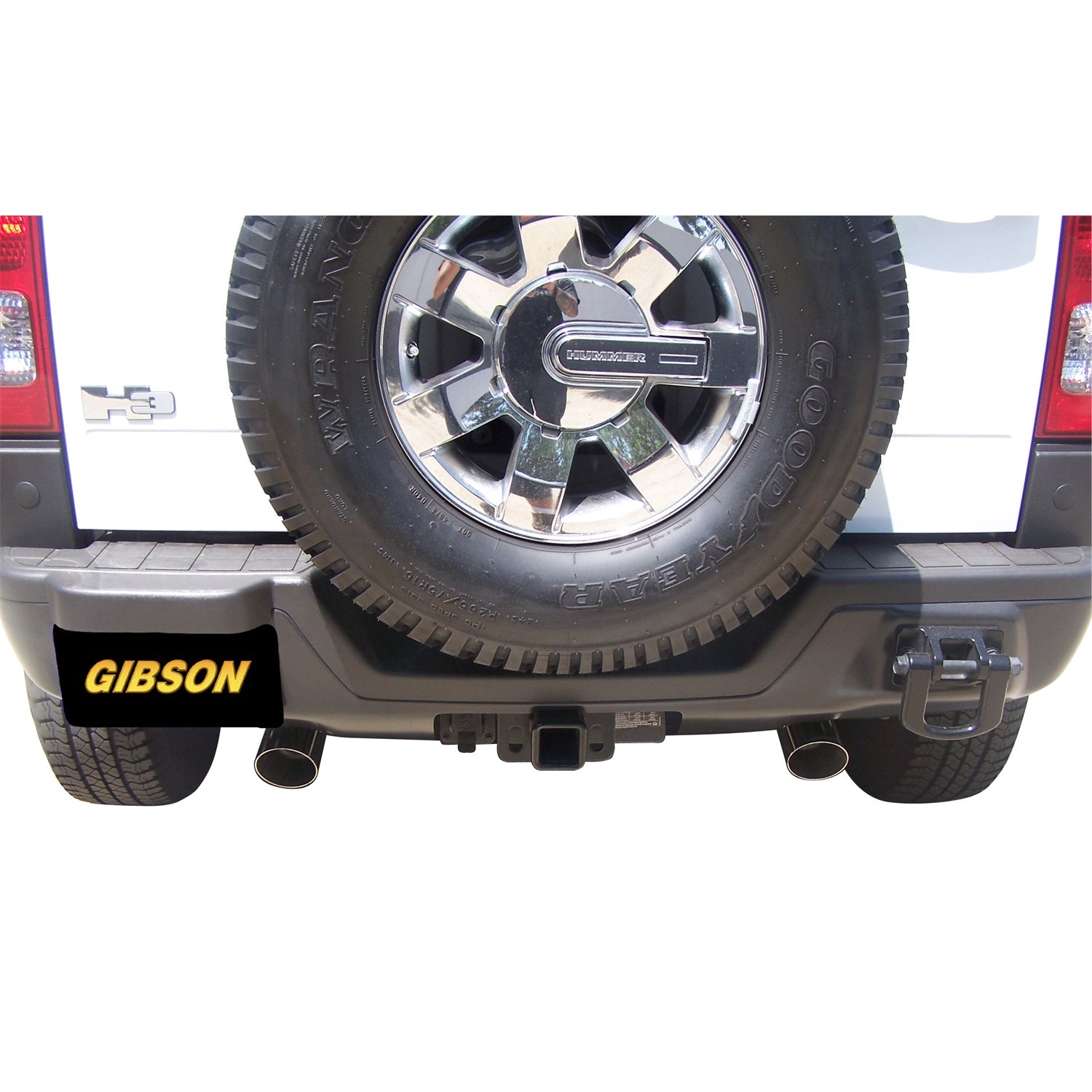2.5in Cat-Back Dual Split Exhaust w/3.5in Tip <br> 2006-2010 Hummer H3 3.5L,3.7L