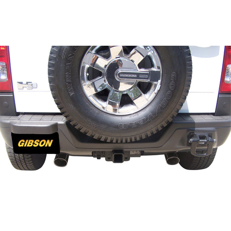 2.5in Cat-Back Dual Split Exhaust w/3.5in Tip <br> 2006-2010 Hummer H3 3.5L,3.7L