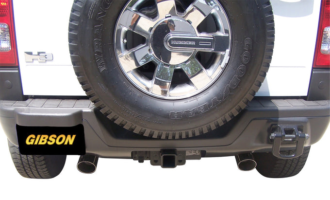 2.5in Cat-Back Dual Split Exhaust w/3.5in Tip <br> 2006-2010 Hummer H3 3.5L,3.7L