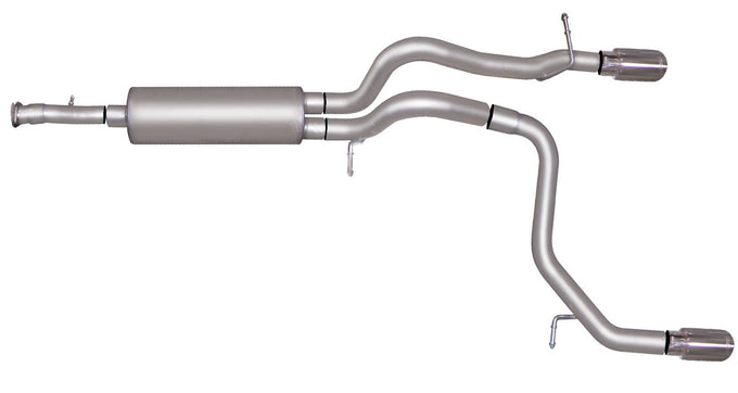 2.5in Cat-Back Dual Split Exhaust w/3.5in Tip <br> 2006-2010 Hummer H3 3.5L,3.7L