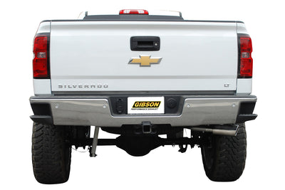 3.5in Aluminized Cat-Back Single Exhaust w/4in Tip <br> 14-19 Chevy Silverado GMC Sierra 1500 Limited LD